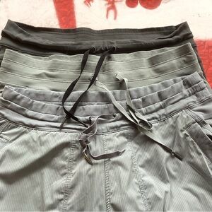 Lululemon dance pant lot 3 pairs size 12.